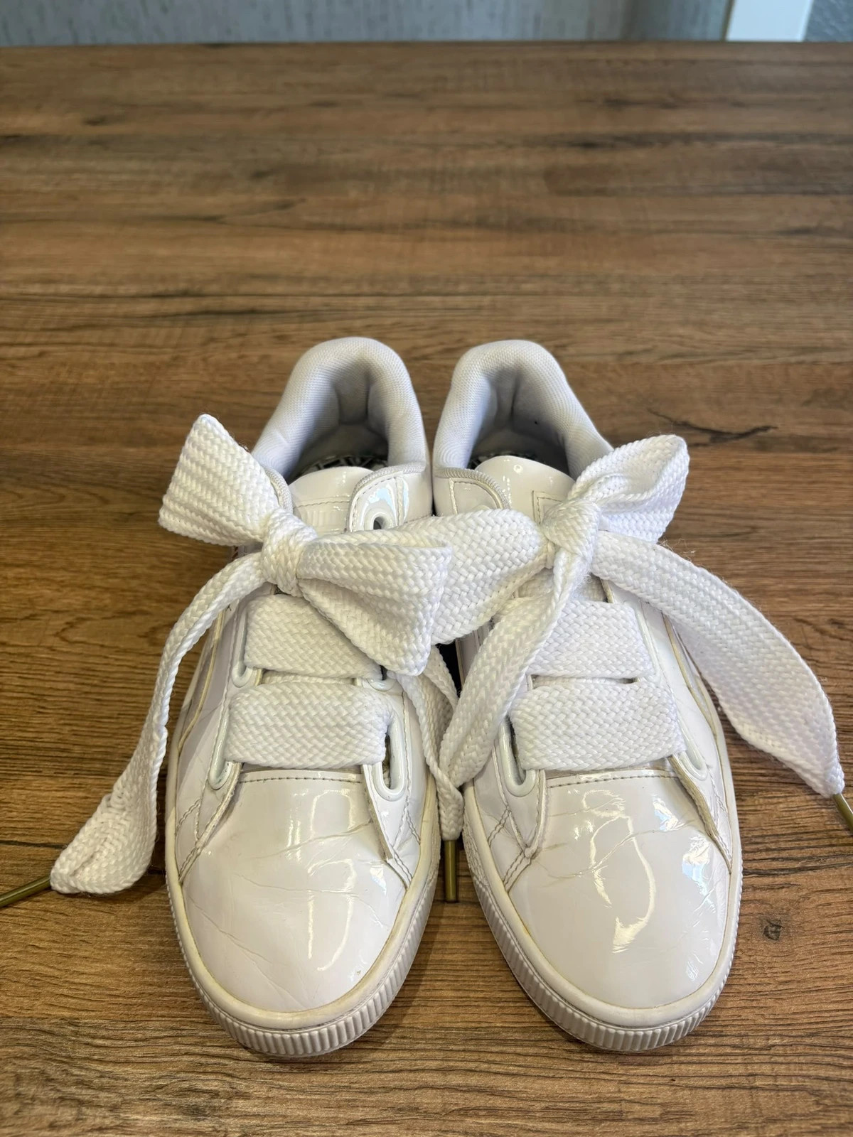 Baskets Puma Basket Heart Vernis Blanc Taille 38 Sneakers Grands Lacets Ruban – Puma – taille 38 2