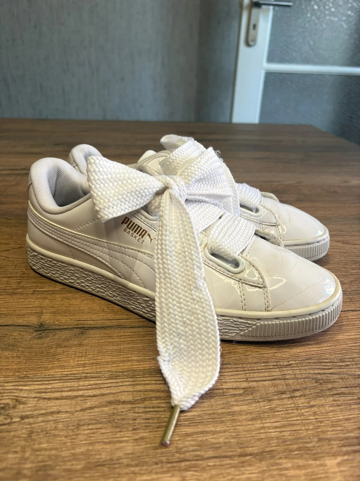Baskets Puma Basket Heart Vernis Blanc Taille 38 Sneakers Grands Lacets Ruban – Puma – taille 38 3