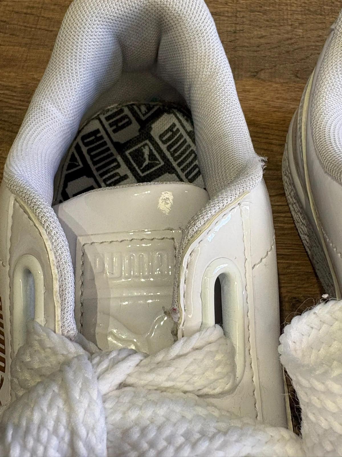Baskets Puma Basket Heart Vernis Blanc Taille 38 Sneakers Grands Lacets Ruban – Puma – taille 38 5