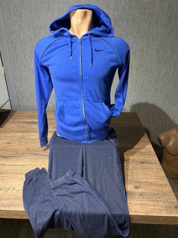 Survêtement Nike Ensemble Veste Capuche Bleu & Pantalon Gris Taille XS Sportswear – Nike – taille XS 2