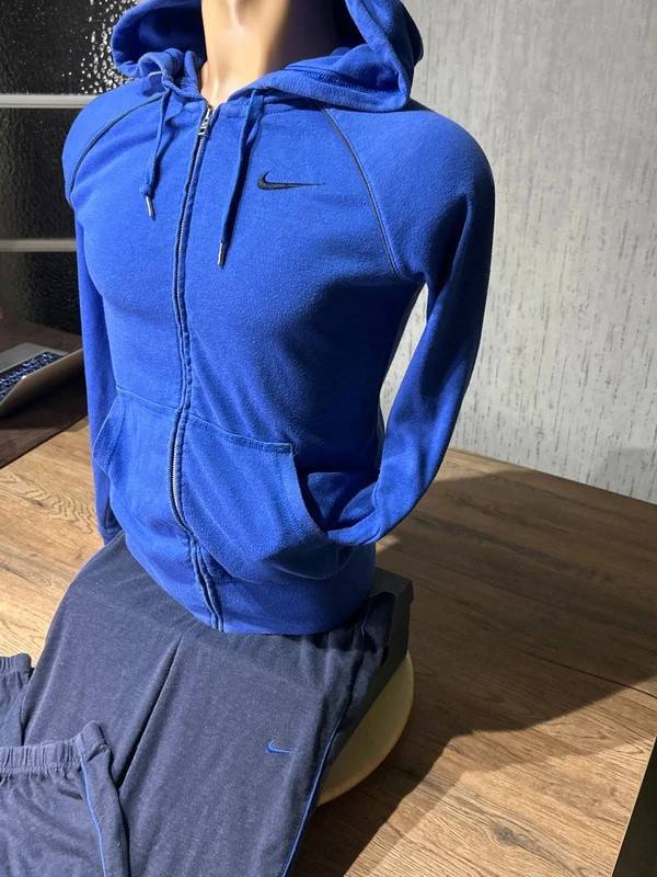 Survêtement Nike Ensemble Veste Capuche Bleu & Pantalon Gris Taille XS Sportswear – Nike – taille XS 5