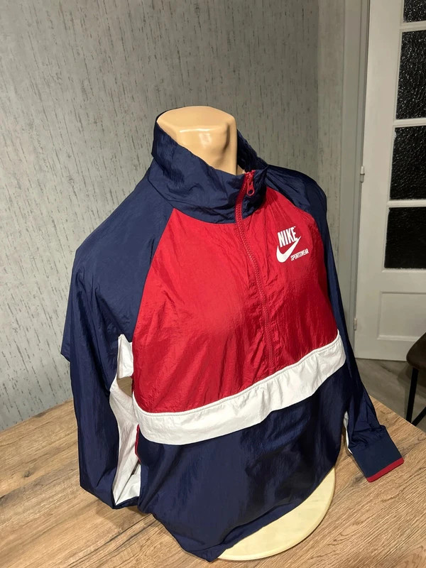Veste Coupe Vent Nike Sportswear Colorblock Bleu Rouge Blanc Taille M Demi Zip – Nike – taille M 3
