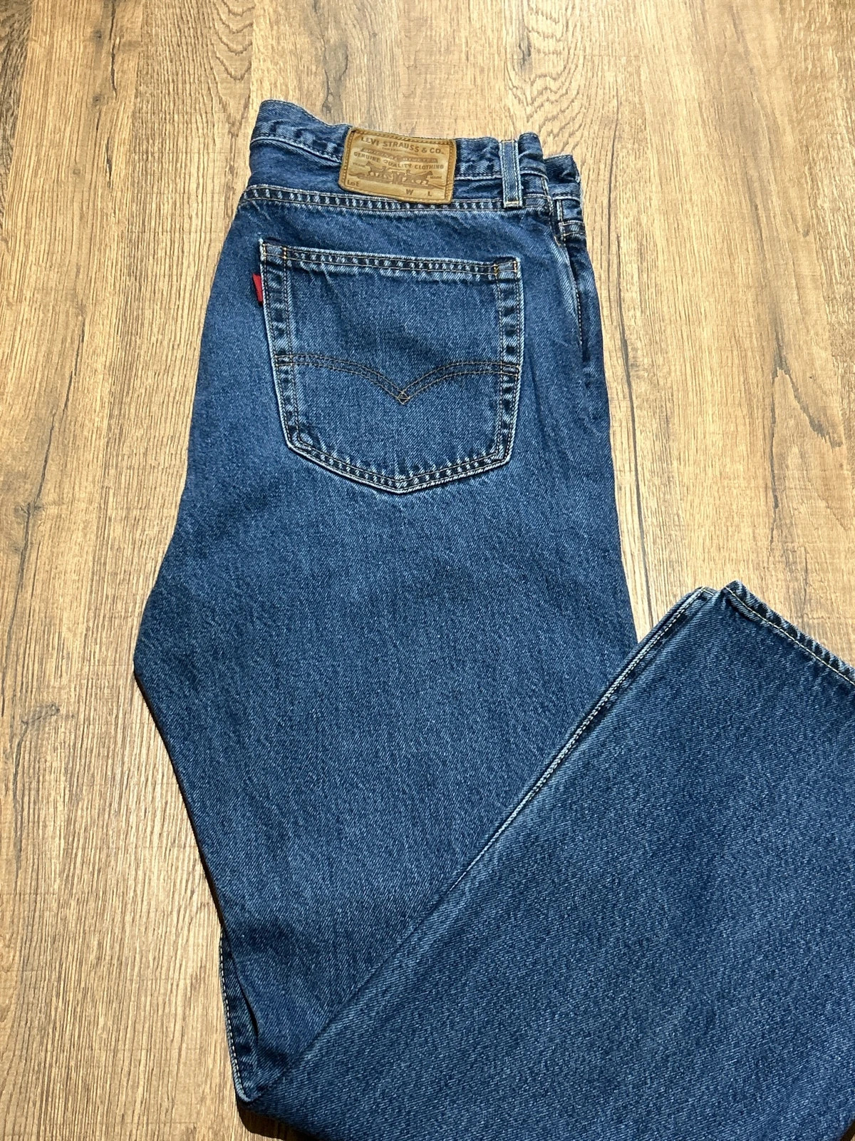 Jean Levi's (2) Premium Bleu Brut W34 L32 Droit Homme Blank Red Tab