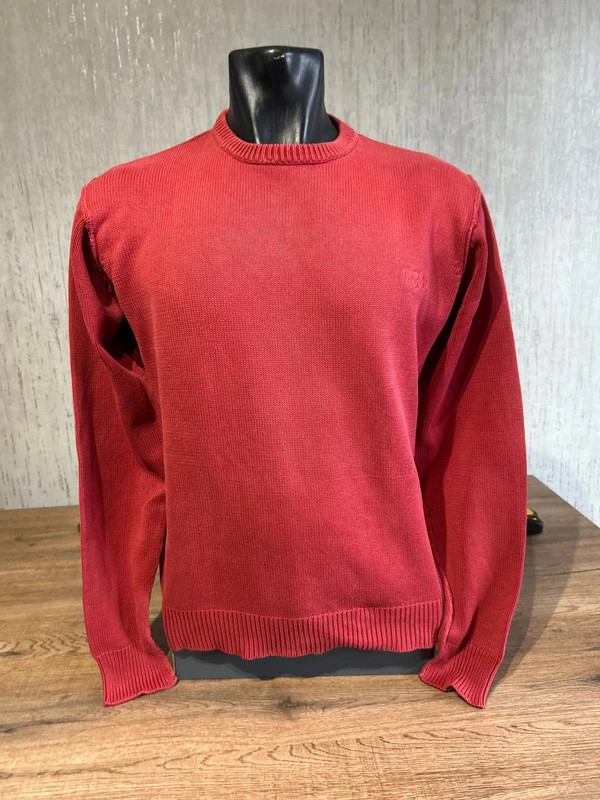 Pull Lee Cooper Originals Homme Rouge Bordeaux Maille Coton Taille M Vintage – Lee Cooper – taille M 2