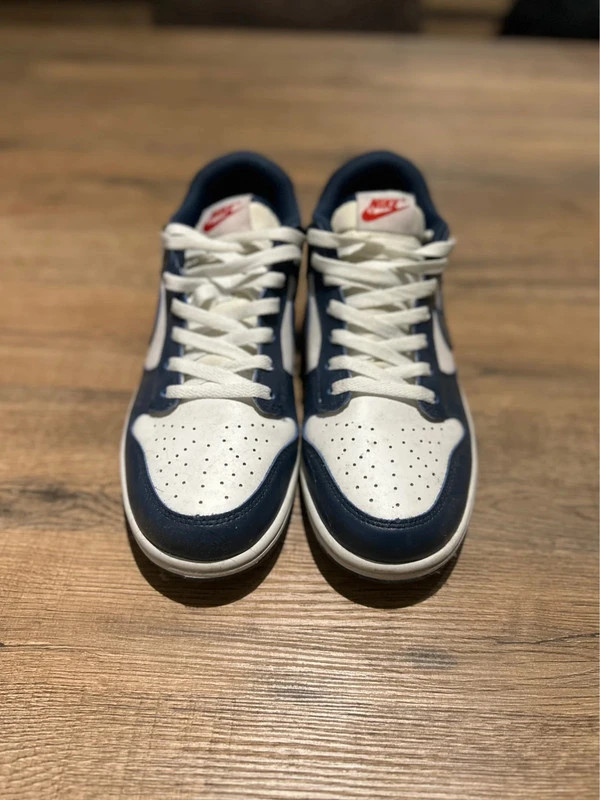 Baskets Nike Dunk Low Vintage Navy Bleu Marine et Blanc Homme Taille 44 (US 10) – Nike – taille 44 2