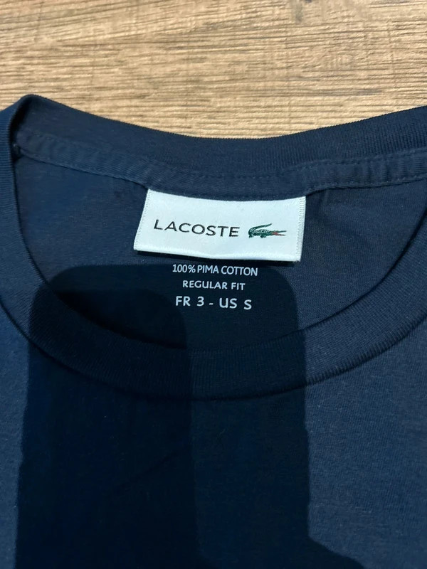T-shirt Lacoste taille S homme couleur bleu foncé – Lacoste – taille S 4