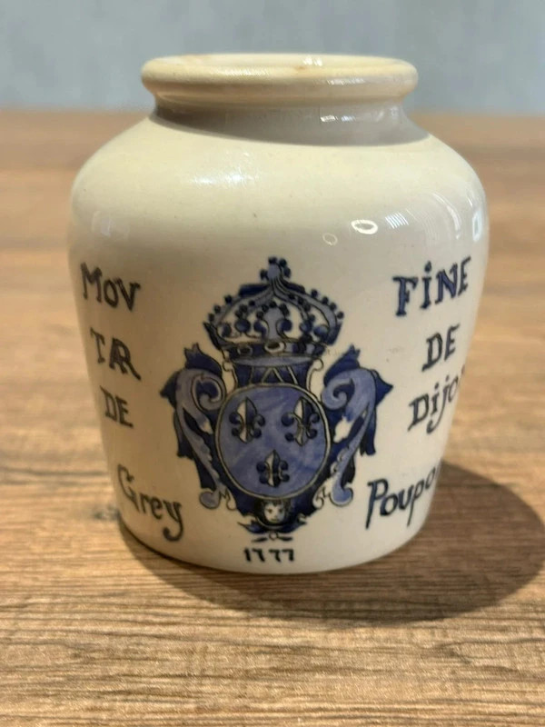 Pot A Moutarde Grey Poupon Digoin Sarreguemines Gres Vintage Avec Couvercle Et Cuillere – Digoin Sarreguemines 2
