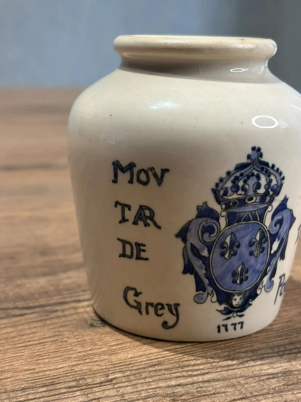 Pot A Moutarde Grey Poupon Digoin Sarreguemines Gres Vintage Avec Couvercle Et Cuillere – Digoin Sarreguemines 3