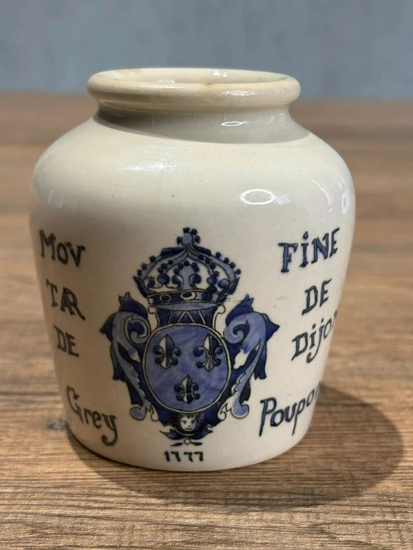 Pot A Moutarde Grey Poupon Digoin Sarreguemines Gres Vintage Avec Couvercle Et Cuillere – Digoin Sarreguemines 4