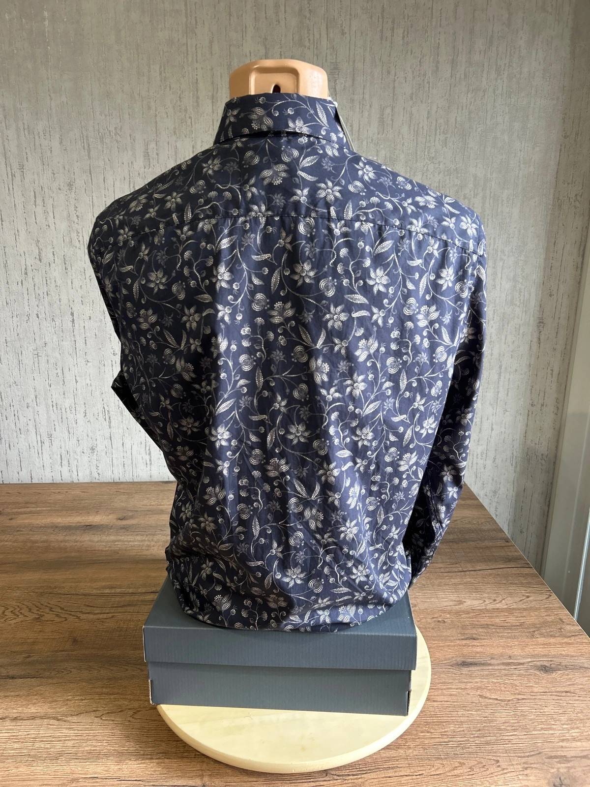 Chemise Jules Motif Floral Blue Marine Homme Taille M Regular Neuf Avec Etiquette – Jules – taille M 4