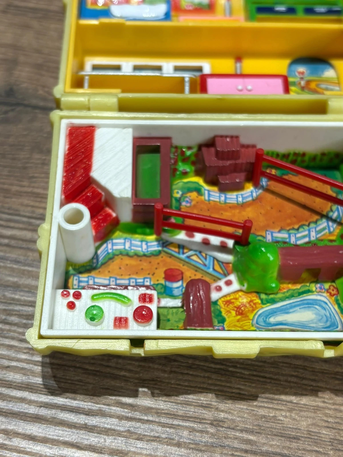 Mini Playset Boite Coffre Pony Show Vintage Jaune Mini Univers Jouet 90s – Polly Pocket – taille Taille unique 5