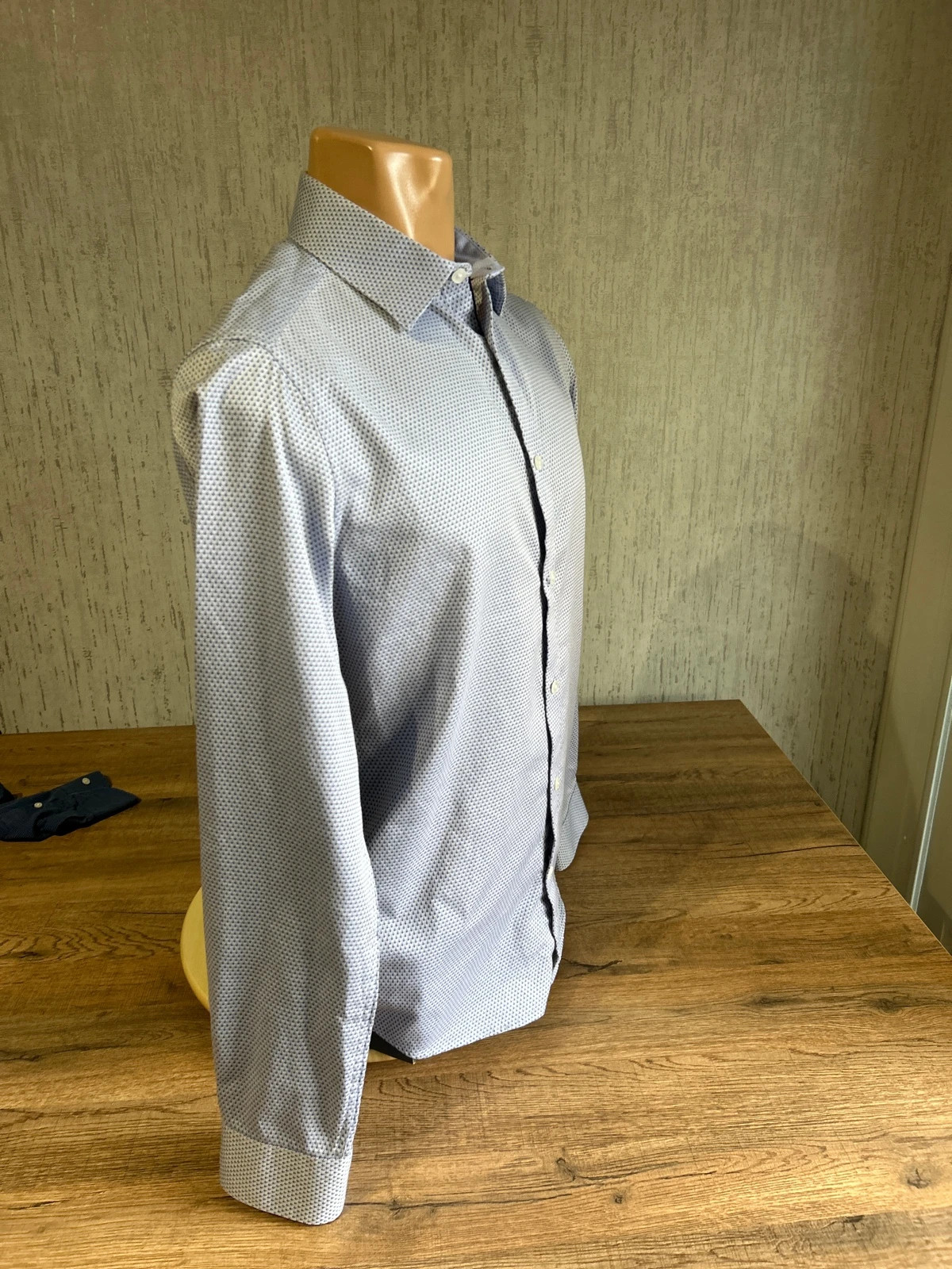Chemise Brice Easy Slim Motif Geometrique Bleu Homme Taille S Coton Stretch – Brice – taille S 2