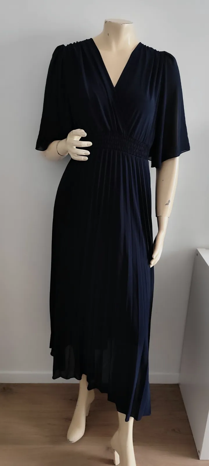 superbe robe bleu marine taille 38 senes avec doublure comme neuf  95 % viscose  – SENES – taille M 2