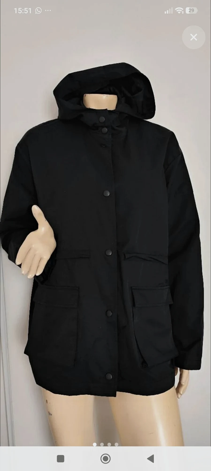 très jolie veste zara noir taille 38