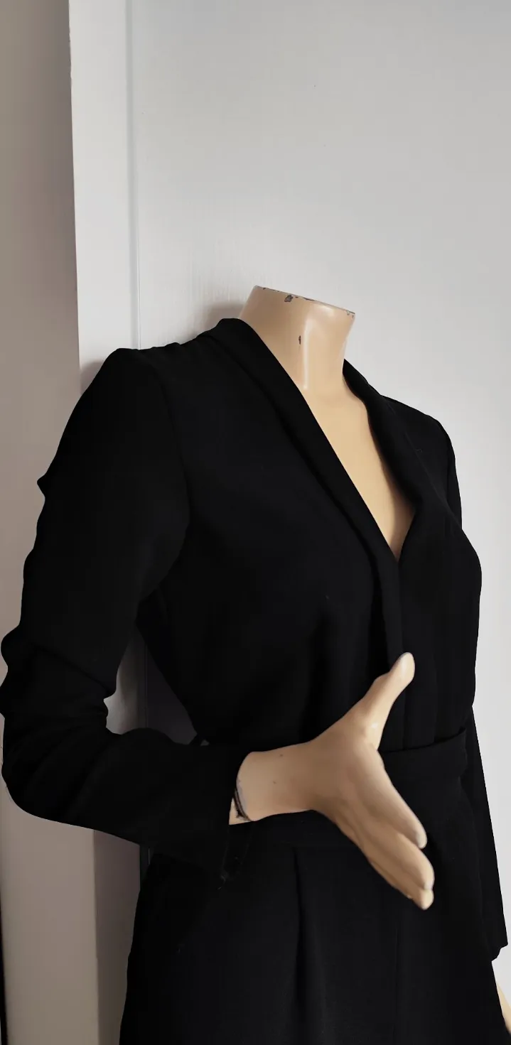superbe combinaison tres chic noir avec ceinture mango taille 38 100 % polyester – Mango – taille M 4
