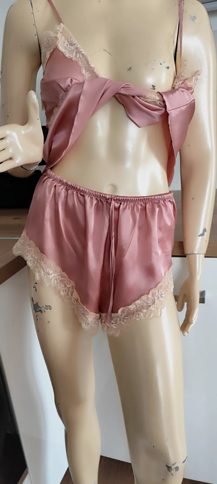 superbe ensemble lingerie shortie et haut taille 40 – independante – taille L 4
