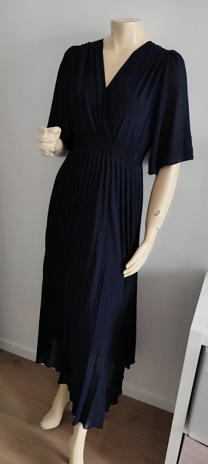superbe robe bleu marine taille 38 senes avec doublure comme neuf  95 % viscose  – SENES – taille M 3