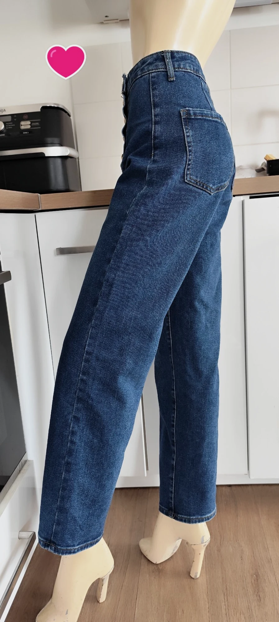 superbe pantalon jambe droite large vivid taille 38 63 % coton 36 % polyestere 1 – vivid – taille 38 2