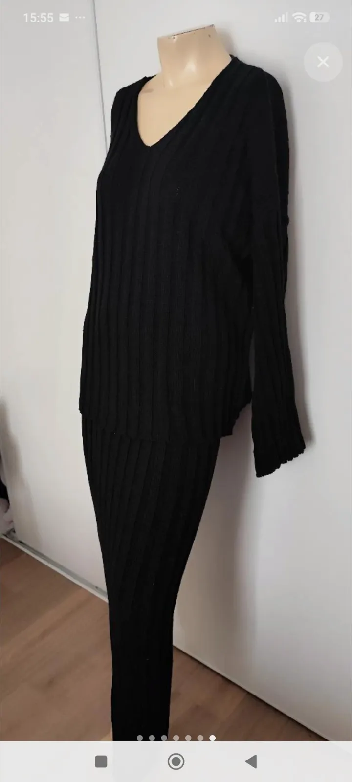 superbe ensemble l'hiver jupe et pull taille 40 noir – Independent – taille L 3