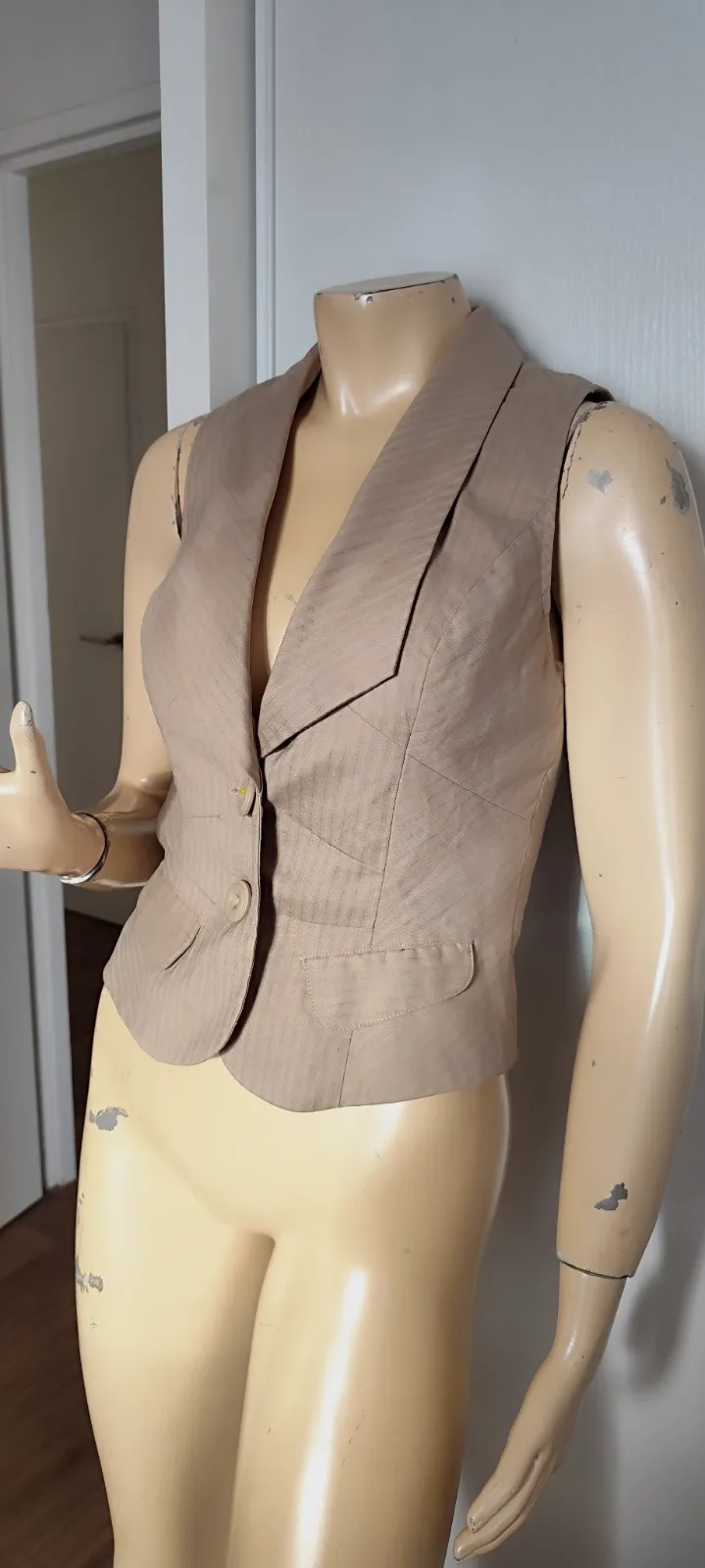 tres jolie veste gilet vera moda taille 36 com9 style lybra waitstcoat 100 % pol – vera moda – taille S 4