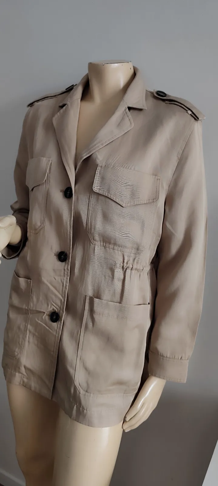 superbe veste style saharienne zara taille 36 /38  avec ceinture reglable poches – Zara – taille S 2