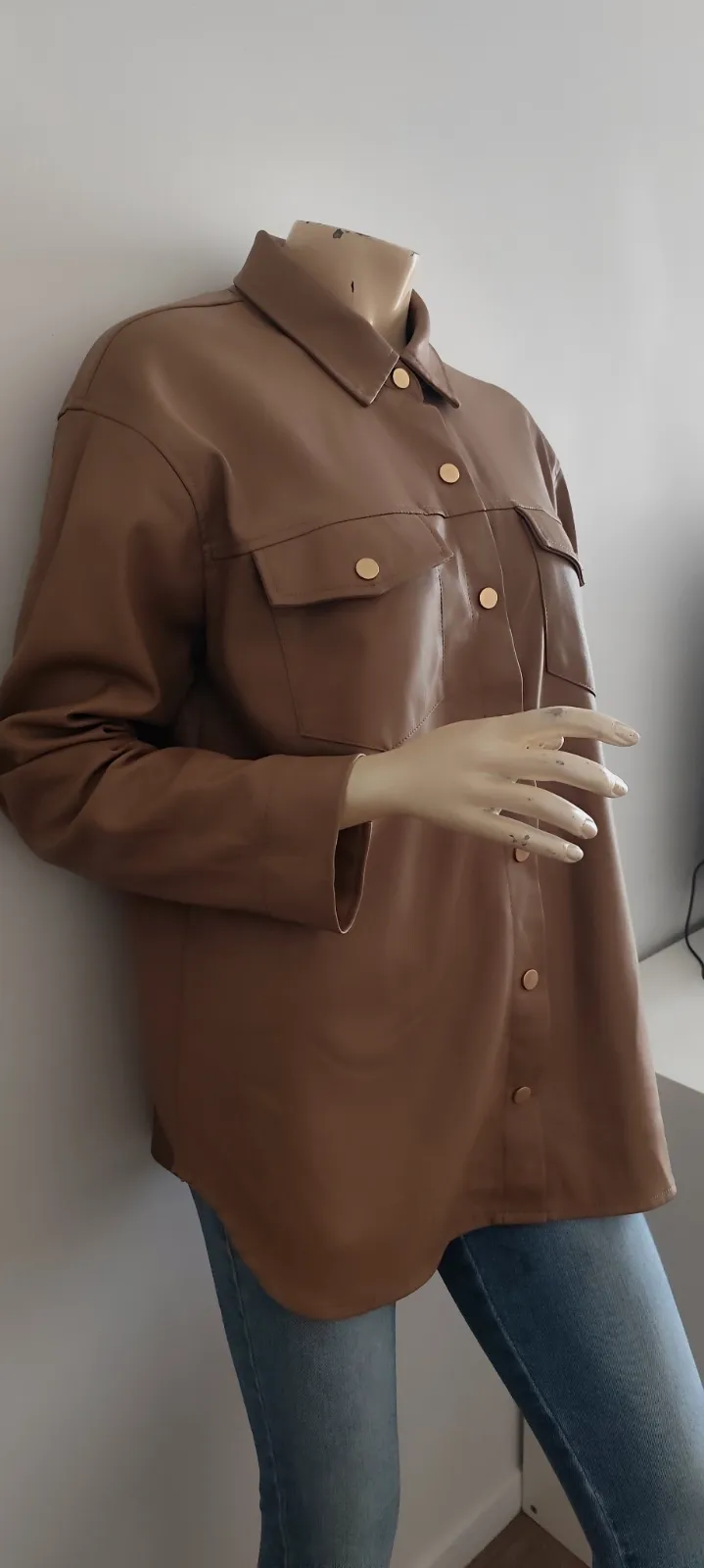 tres jolie chemise veste marron taille kiabi taille 38   – Kiabi – taille M 4