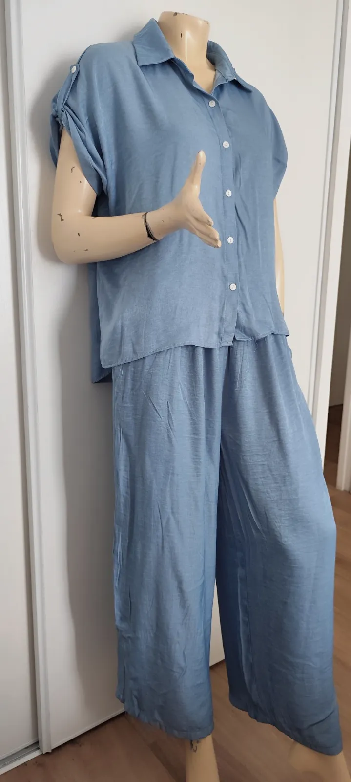 superbe ensemble fluide et leger tres confortable taille 38 /40 pantalon avec po – INDEPENDANTE – taille M 2