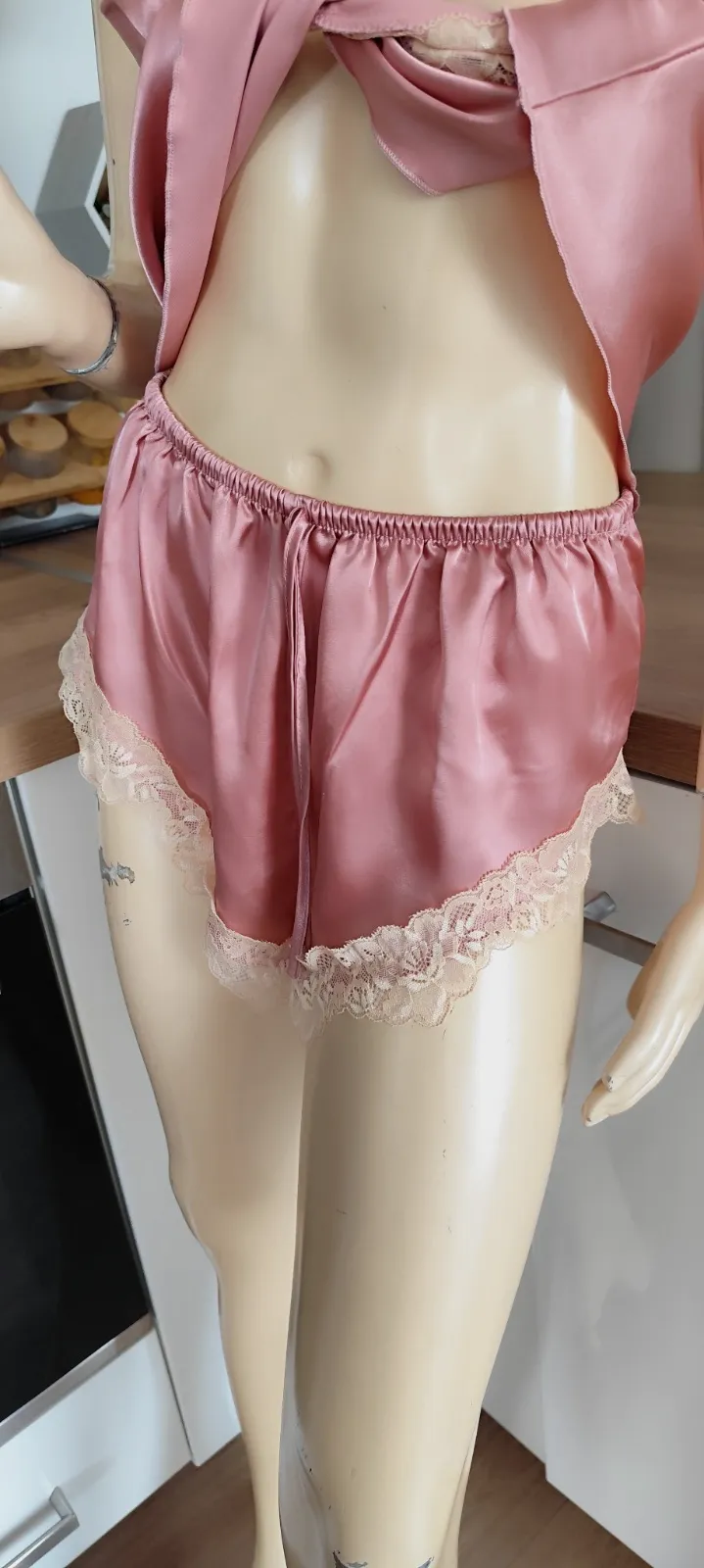 superbe ensemble lingerie shortie et haut taille 40 – independante – taille L 3