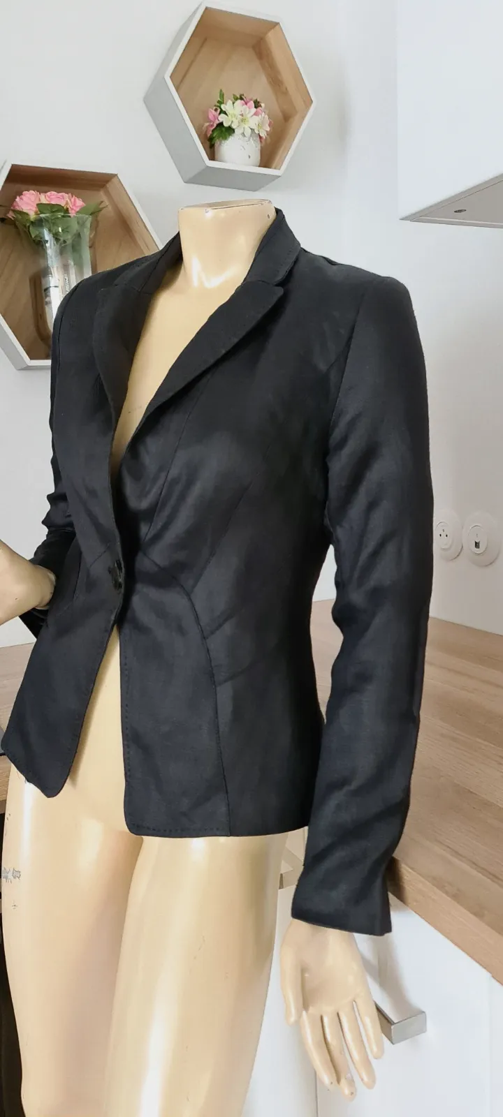 superbe veste blazer noir zara taille s tres classe 100 % rami  (1) – Zara – taille S 2