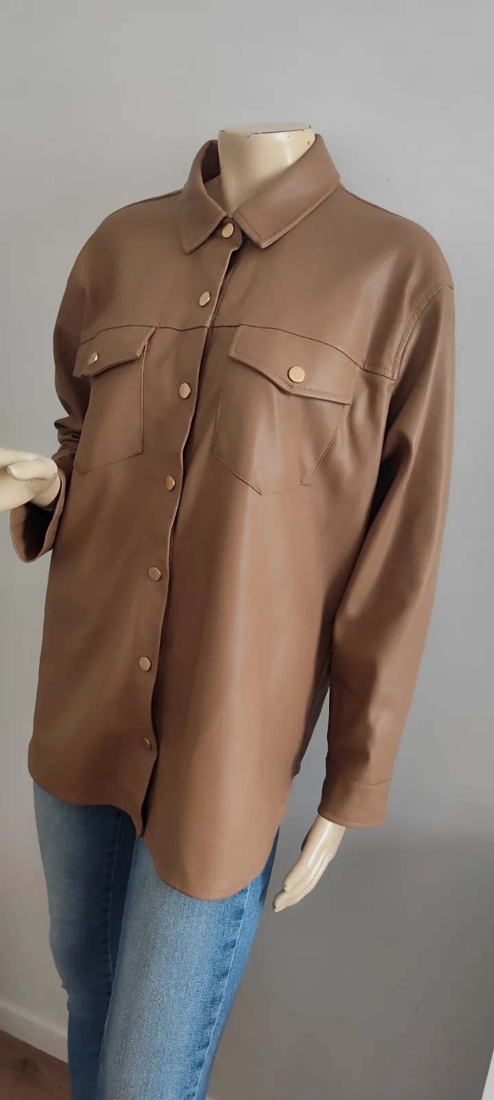 tres jolie chemise veste marron taille kiabi taille 38   – Kiabi – taille M 3