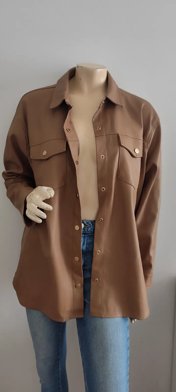 tres jolie chemise veste marron taille kiabi taille 38   – Kiabi – taille M 2