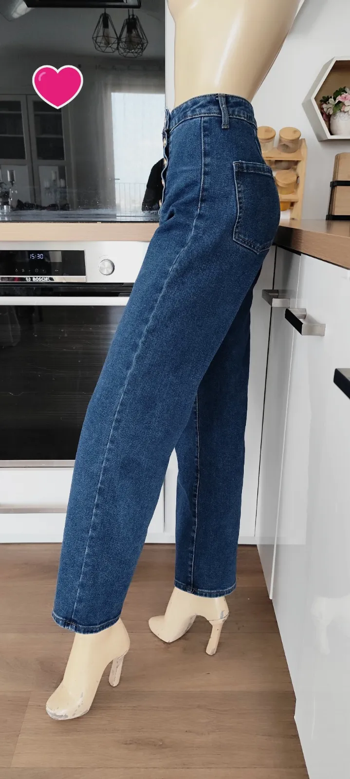 superbe pantalon jambe droite large vivid taille 38 63 % coton 36 % polyestere 1 – vivid – taille 38 4