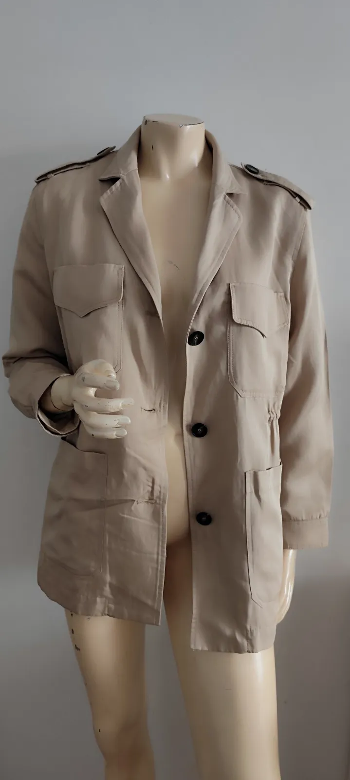 superbe veste style saharienne zara taille 36 /38  avec ceinture reglable poches – Zara – taille S 5
