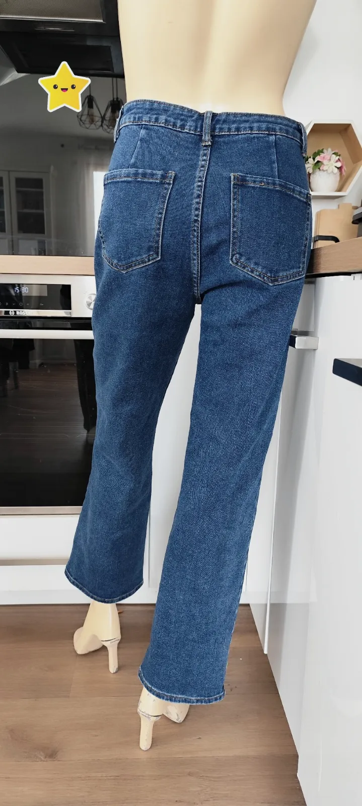 superbe pantalon jambe droite large vivid taille 38  – VIVID – taille 38 5