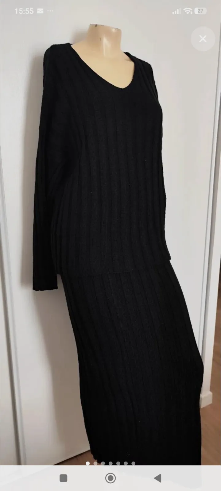 superbe ensemble l'hiver jupe et pull taille 40 noir – Independent – taille L 5