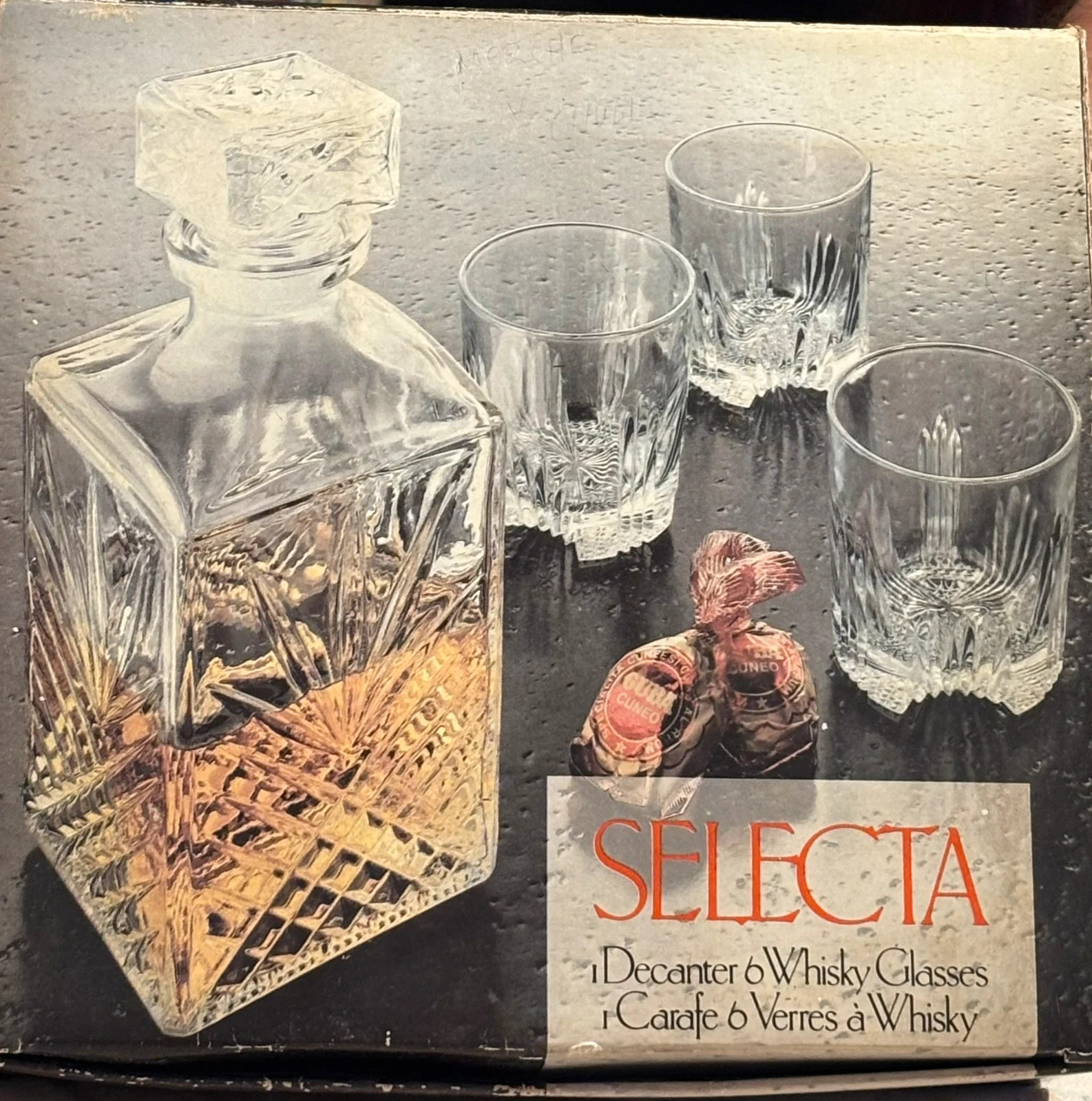 Juego de whisky Selecta vintage – Decantador + 6 vasos – Selecta 3