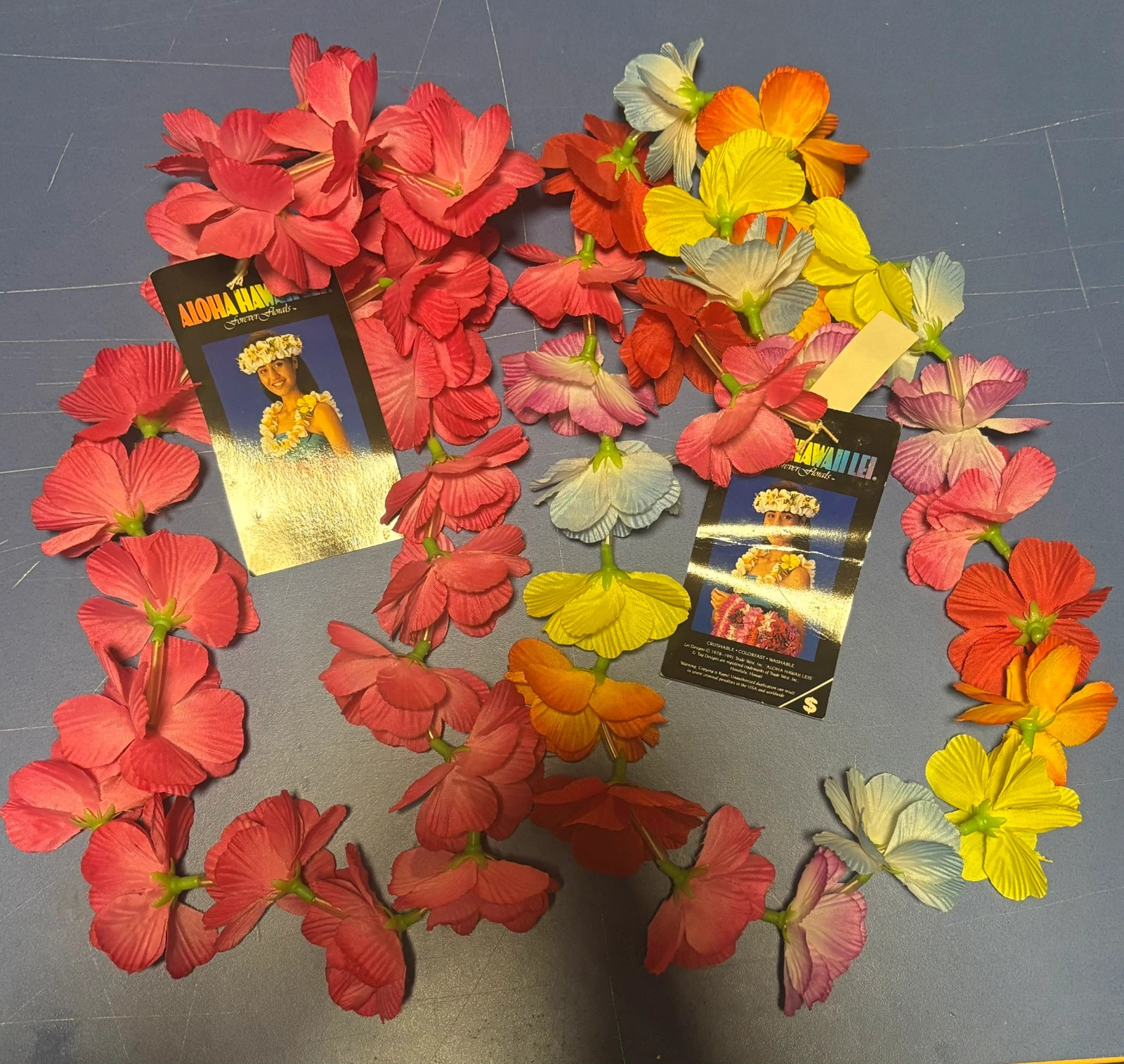 Pack de 2 collares hawaianos de flores – Aloha