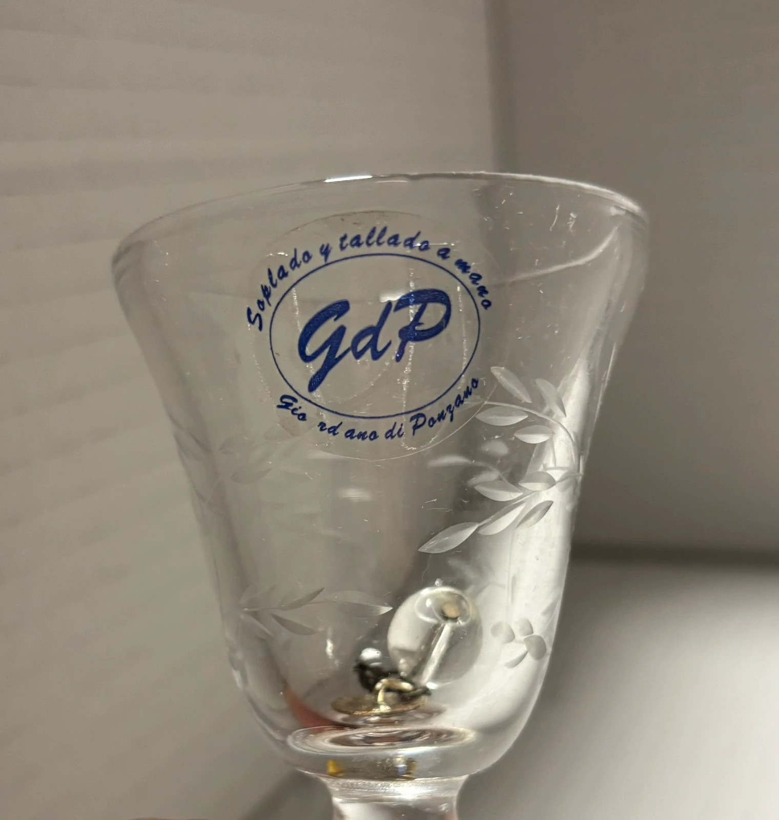 Campanilla cristal vintage Giordano di Ponzano – GD 2