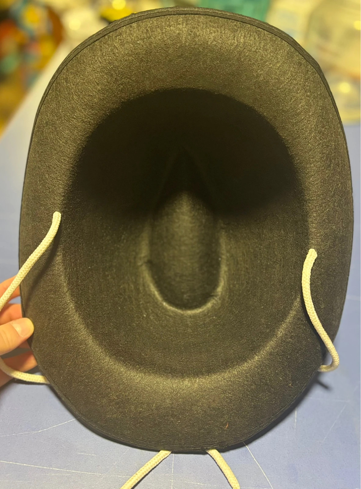 Sombrero vaquero negro con cordón blanco – taille Taille unique 2