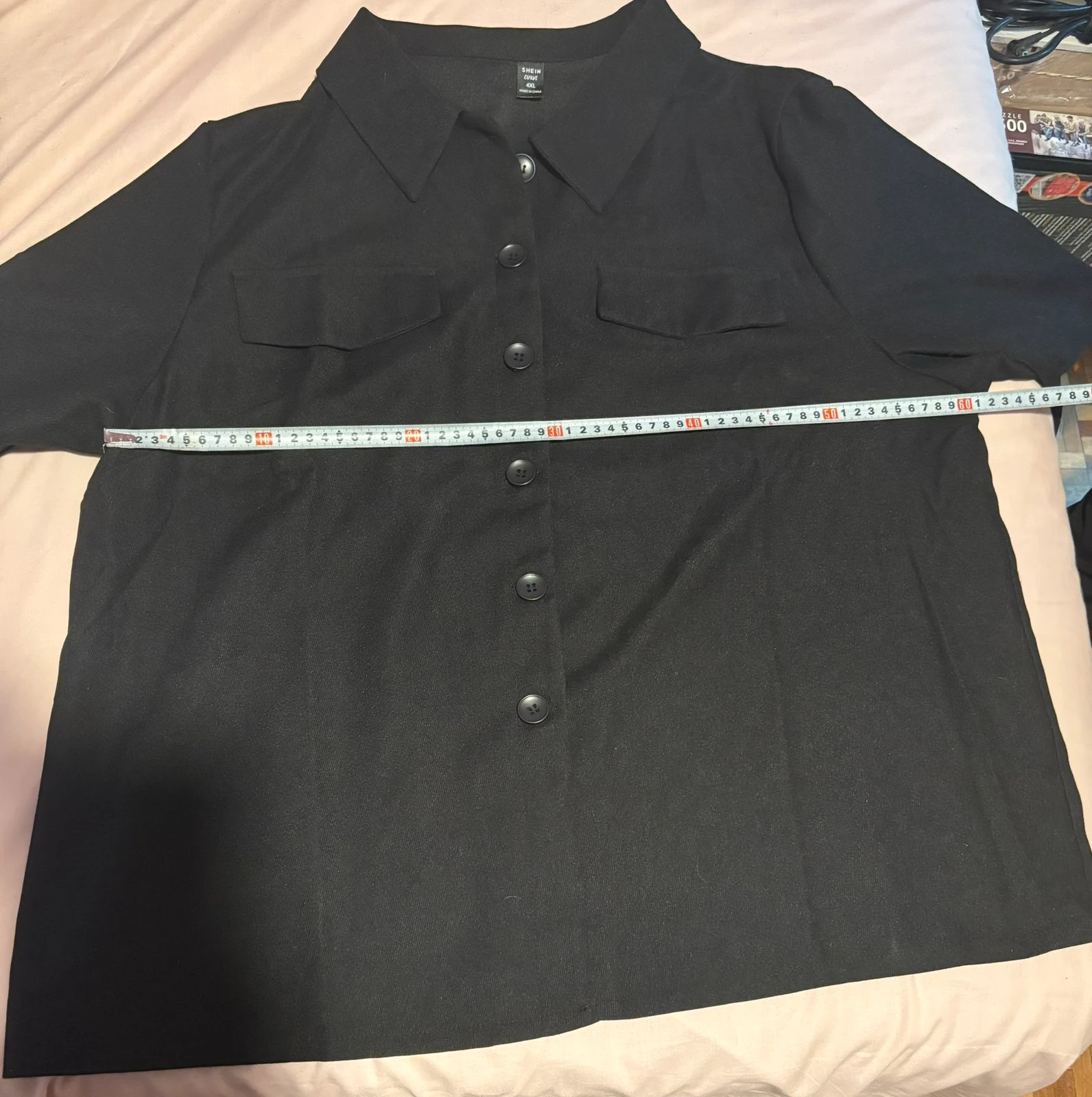 Sobrecamisa negra Shein Curvé – Talla 4XL – Shein Curve – taille 4XL / 48 / 20 3