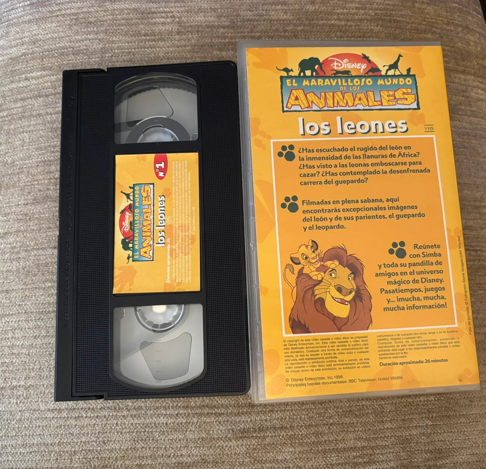 VHS “El Maravilloso Mundo de los Animales” 2