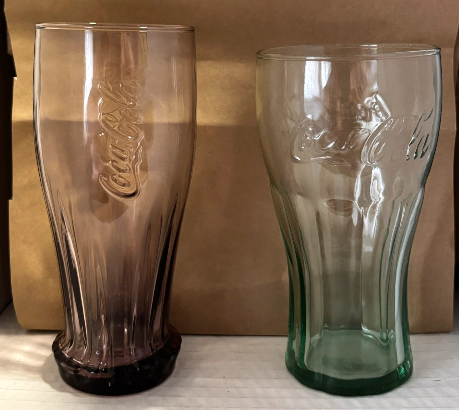 Lote de 6 vasos coleccionables Coca-Cola