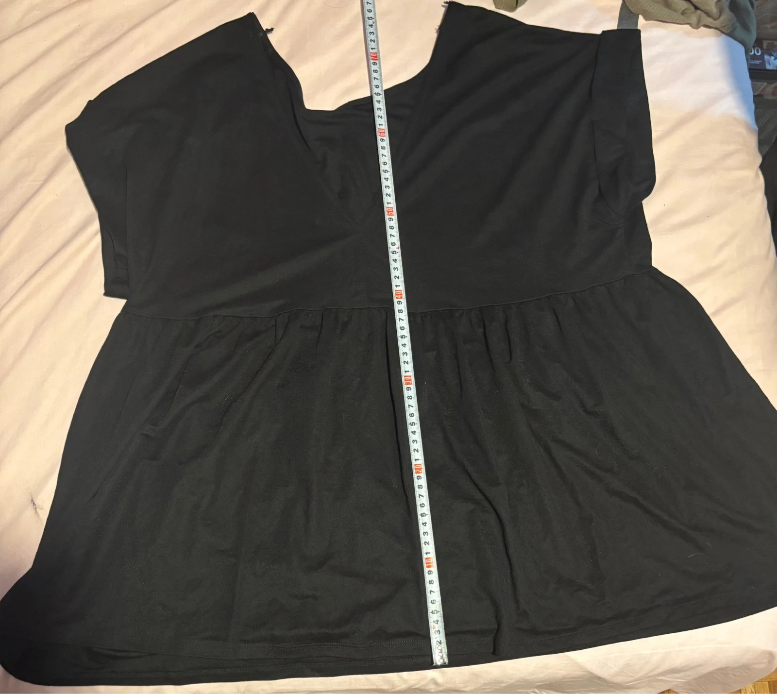 Blusa / Camiseta peplum negra Primark XL (46/48) - Escote V – Primark – taille XXXL / 46 / 18 3