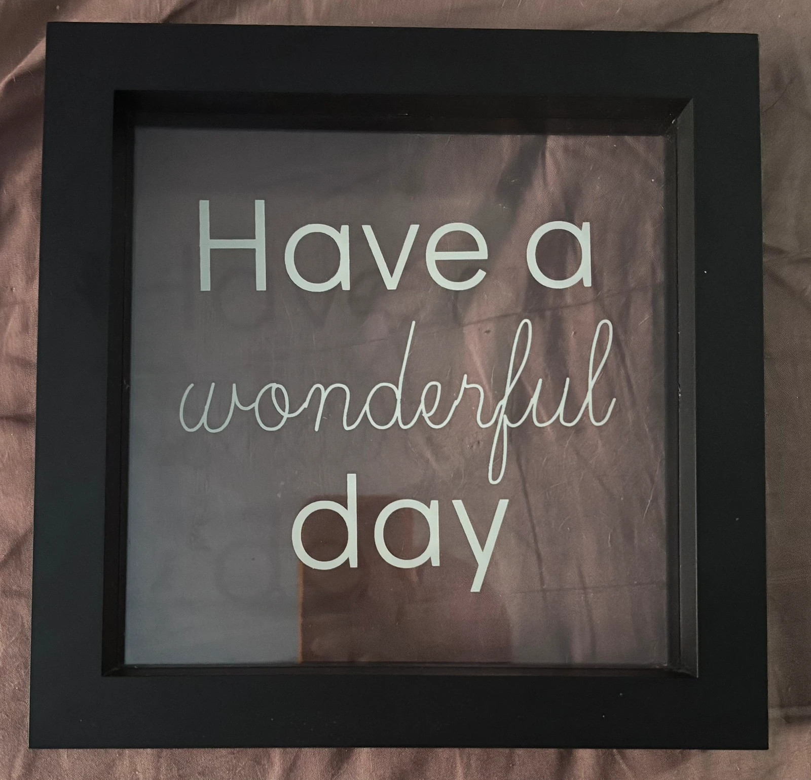 Cuadro LED luminoso decorativo “Have a Wonderful Day” 22x22 2