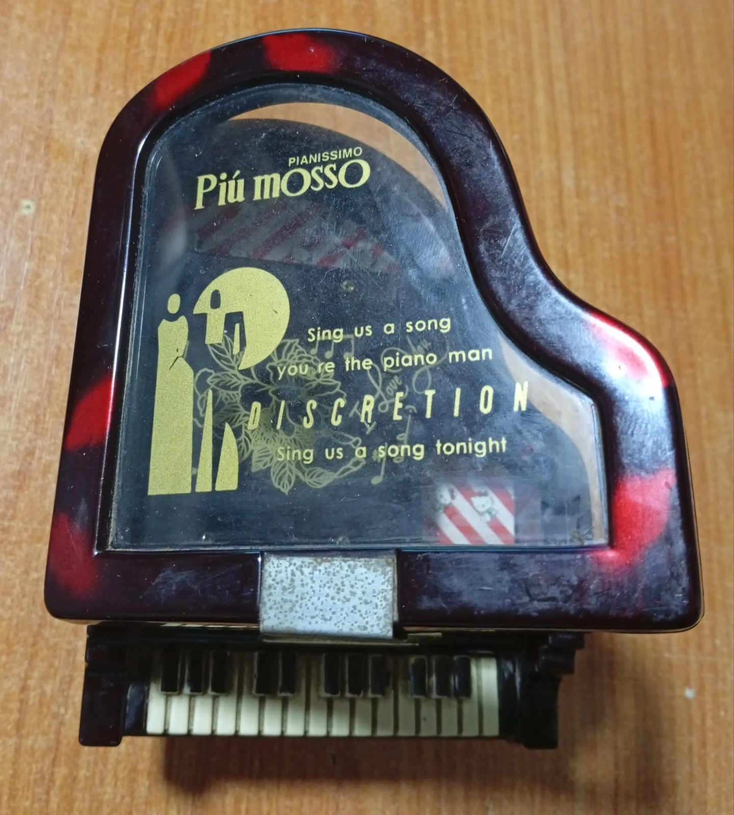 Joyero caja de música piano vintage Prolog | Piano Man