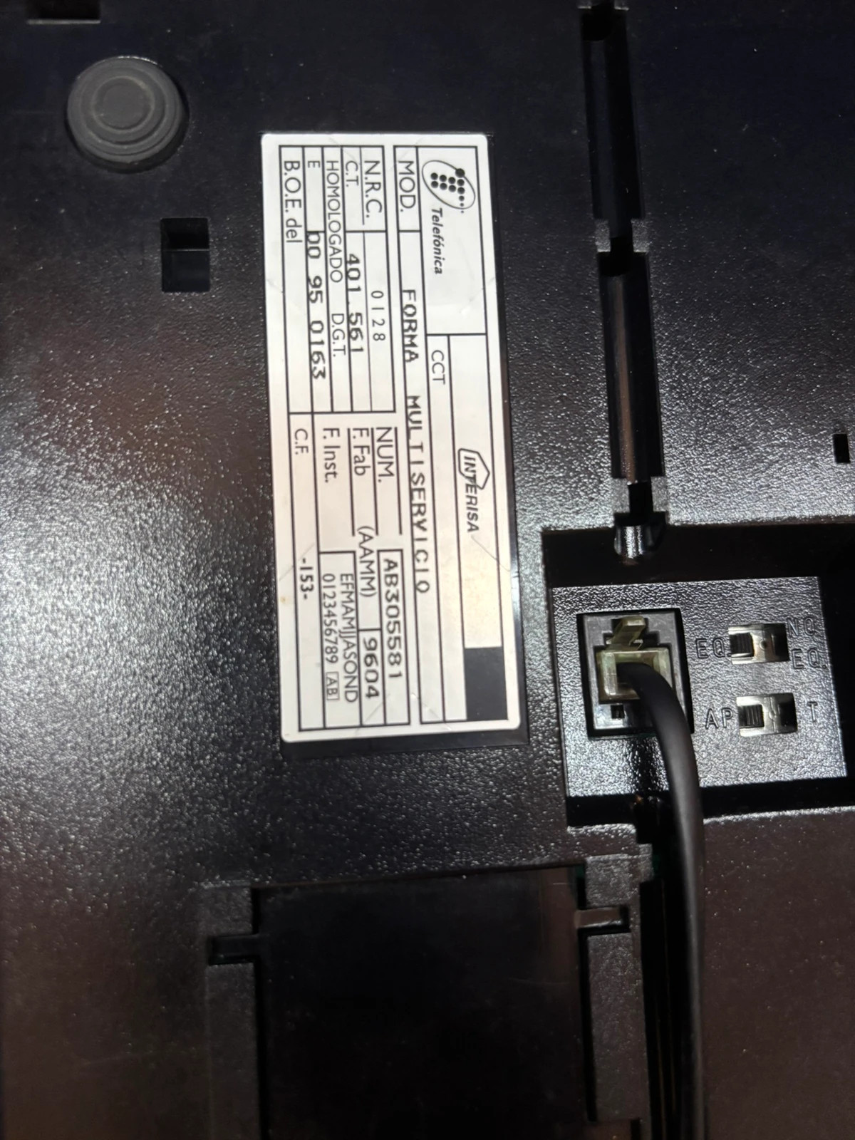 Teléfono fijo Telefónica 1996 Interisa vintage años 90 | funcionando – Telefonica 4