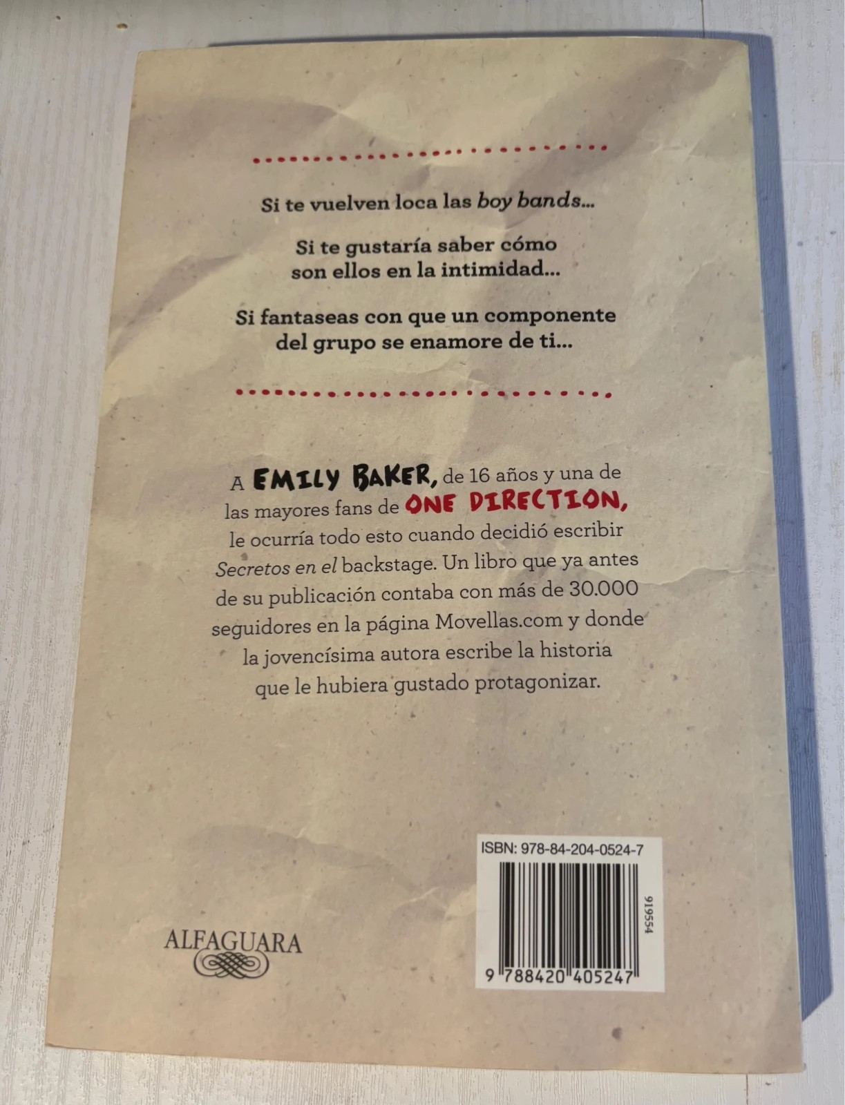 Libro "Secretos en el backstage" 2