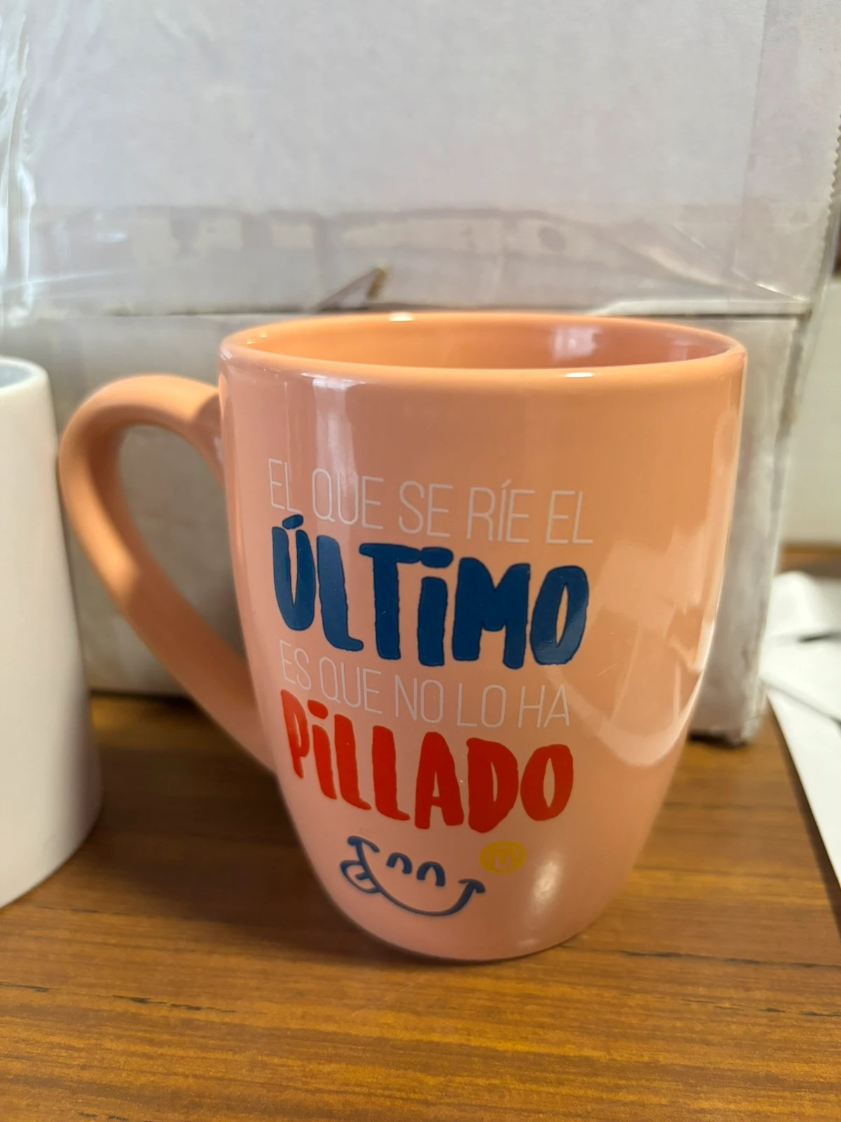 Taza de cerámica “El que se ríe el último es que no lo ha pillado