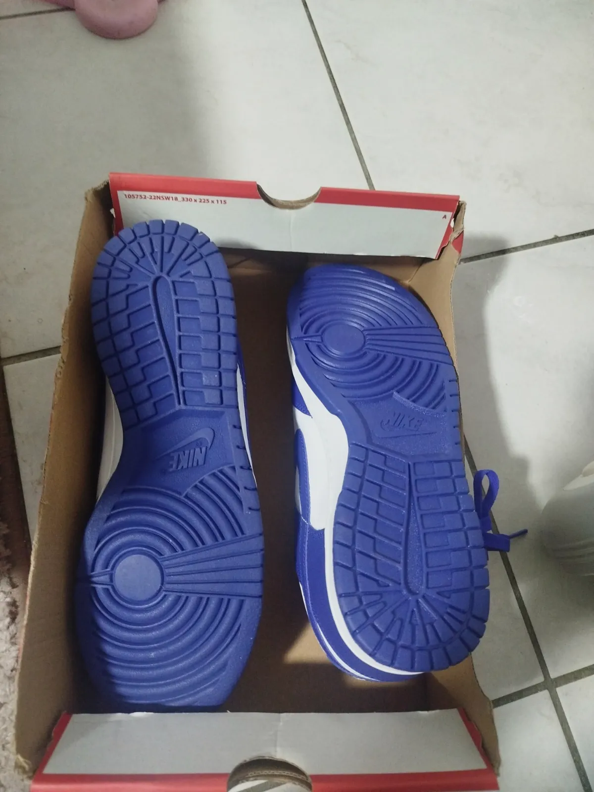Baskets Nike Dunk Low bleu et blanc pointure 44.5 – Nike – taille EU 44 5