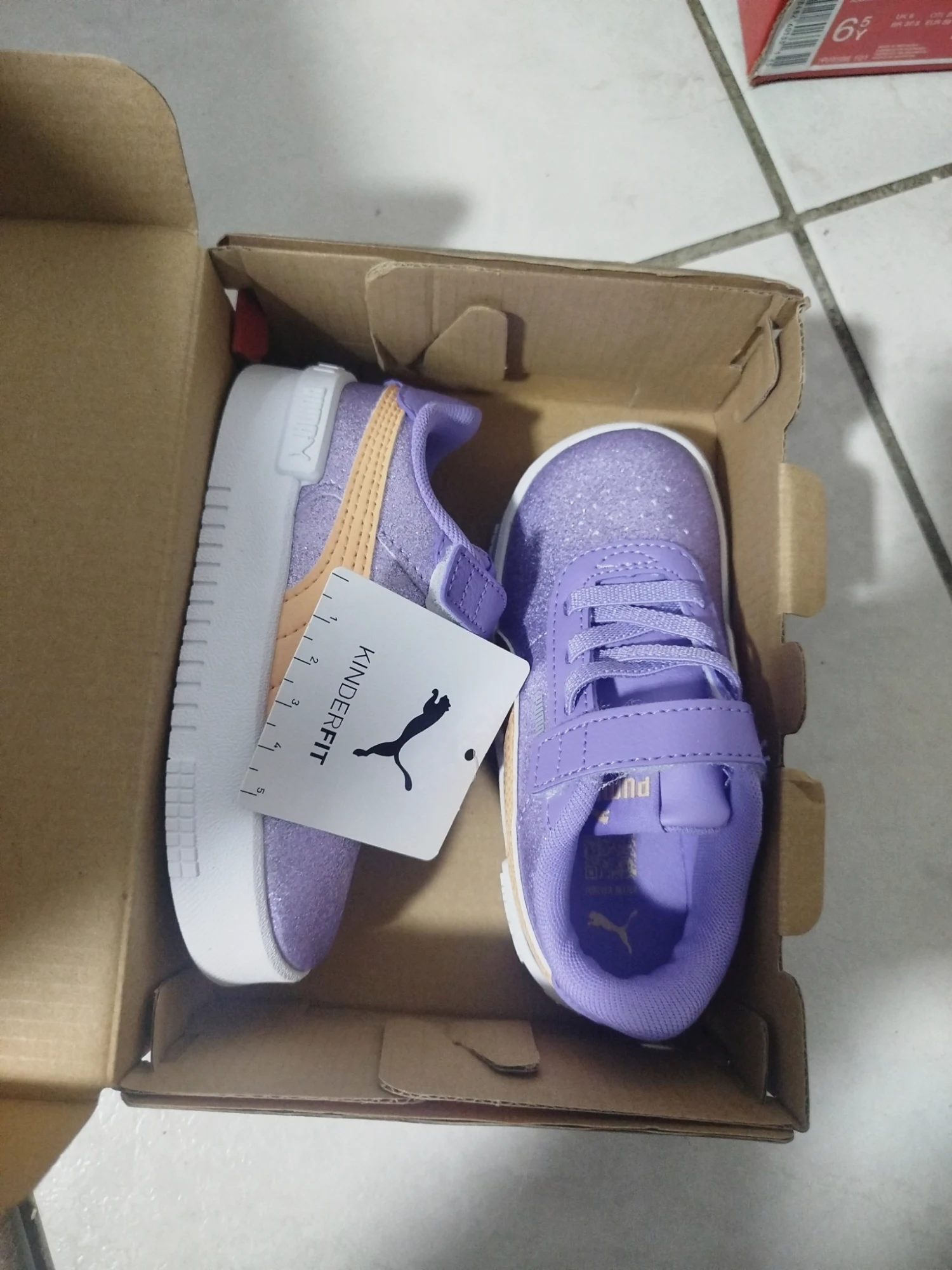 Baskets Puma Jola Glitz Glam AC+ Inf violettes pointure 24